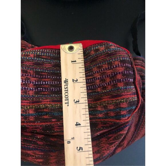 Crossbody Drawstring Embroidered Floral Bohemian Purse Bag - Picture 8 of 8